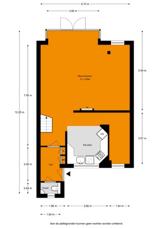 Floorplan - Pastoor Görtzstraat 14, 2374 BG Oud Ade